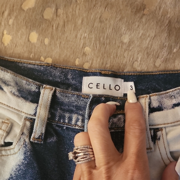 Cello Women's Blue and White Jeans - Picture 2 of 7